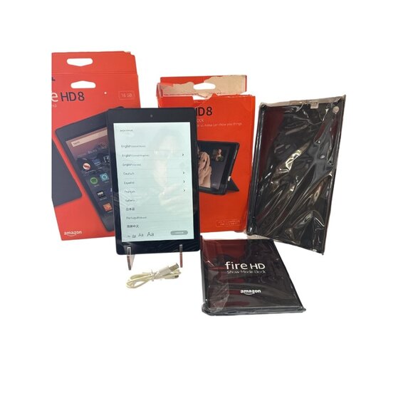 Amazon Other - Amazon Fire HD 8 (8th Generation) 16 GB, Wi-Fi,Black  w/ show mode dock